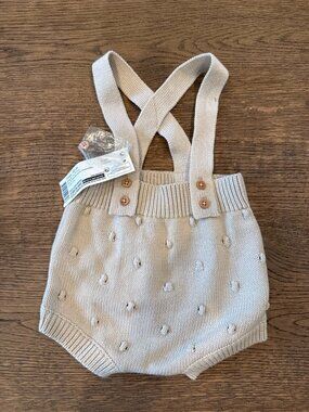 Bout’chou Knit Suspender Bloomers 3 Months 60 cm NWT Monoprix Baby